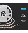 48 LED stribelys 16,5W/m - 4000K, IP20, 5m/rulle