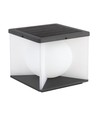 Lampe de jardin Solara avec piquet, 3000K - Solaire, IP65, gris foncé, éclairage décoratif extérieur