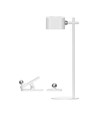 Lampe LED 3-en-1 rechargeable - Magnétique, dimmable, CCT, éclairage haut/bas, blanc, avec pied et 2 supports de montage