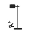 Laddningsbar 3-i-1 LED-lampa - Magnetisk, dimbar, CCT, upp/ned-ljus, svart, inkl. fot och 2 st. monteringsfästen