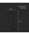Lampe LED 3-en-1 rechargeable - Magnétique, dimmable, CCT, éclairage haut/bas, noir, incl. pied et 2 supports de montage