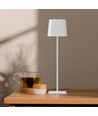 Lampe de table solaire magnétique LED 5W - Tactile dimmable, CCT, IP65, blanc, portable, rechargeable