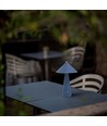 Lampe de table LED rechargeable 3W, Bleu - Tactile dimmable, 3-en-1 CCT, batterie 4000mAh, incl. source lumineuse