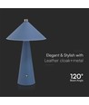 3W oppladbar LED bordlampe, Blå - Touch dimbar, 3-i-1 CCT, 4000mAh batteri, inkl. lyskilde