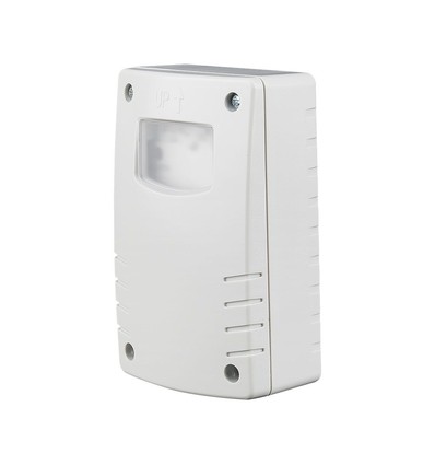 Relais crépusculaire V-Tac avec minuterie - IP65, boîtier blanc, sensibilité réglable, minuterie réglable