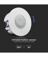 PIR Sensor plafondmontage - 360° detectiebereik, Wit Huis