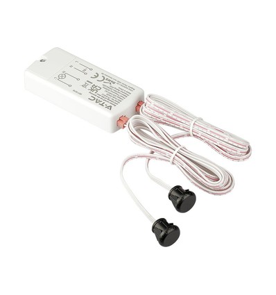 Infraröd Dörrsensor - Vit Kapsling, 230V, max 200W