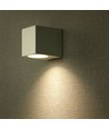 GU10 wandlamp, vierkant - Wit, IP44 buiten, 1-weg licht, zonder lichtbron
