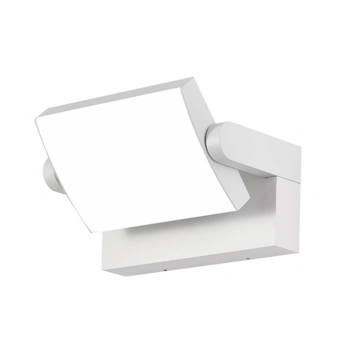 Applique murale LED rotative blanche 17W - 150lm/W, IP65, 3000K, 350° réglable, extérieur, source lumineuse incluse