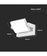 17W hvit roterbar LED vegglampe - 150lm/W, IP65, 3000K, 350° justerbar, utendørs, inkl. lyskilde