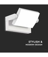 17W witte roteerbare LED wandlamp - 150lm/W, IP65, 3000K, 350° verstelbaar, buiten, incl. lichtbron