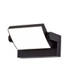 17W LED wandlamp - IP65, zwart, aluminium
