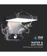 Applique murale LED 17W avec détecteur PIR, carrée - IP65, 2580lm, noir, 4000K, source lumineuse incluse