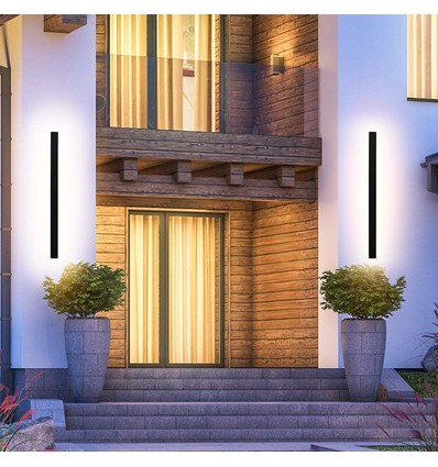 Applique murale 10W - IP65 extérieur, 4000K, anthracite, source lumineuse incluse