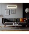 Applique murale LED linéaire 141cm Anthracite 23W, RA90 - IP65, 2875lm, 3000K