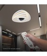 Plafonnier Designer 3D 120W - 51x50cm, dimmable, 3-en-1 CCT, télécommande incl.