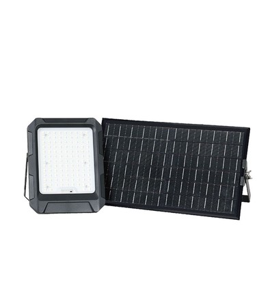 15W LED breedstraler op zonne-energie - 4000K, 3.7V, IP65, incl. afstandsbediening, werklamp, buiten