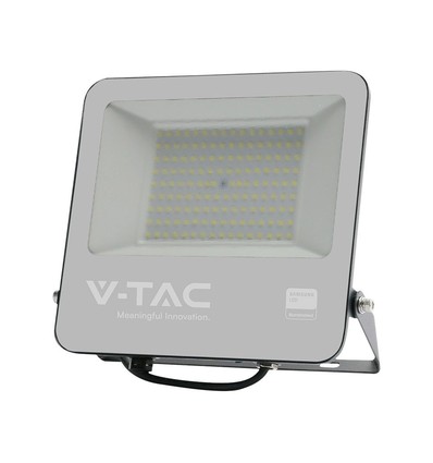 100W LED projektør, Samsung LED chip - 100lm/W, IP65, sort, kold hvid, udendørs