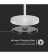 1,5W LED bordlampe, touch dimbar - 5V, IP54, 3000K, sand hvit, trådløs lading, oppladbar