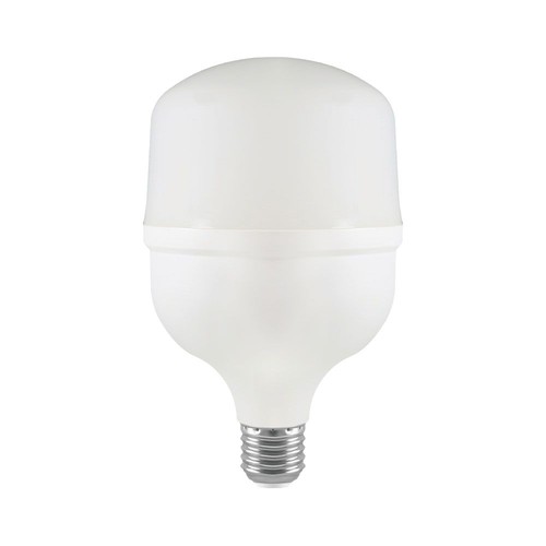 E27 30W LED lamp - T100, 6500K, wit kunststof, Ø10cm