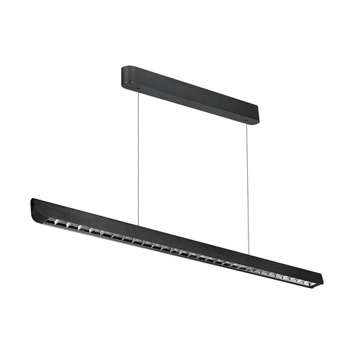 Lampe suspendue linéaire LED 36W - Lentille Samsung, type 3i1, noir