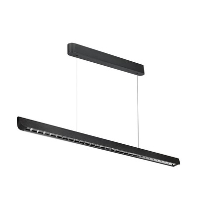 Lampe suspendue linéaire LED 36W - Lentille Samsung, type 3i1, noir