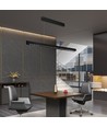 Lampe suspendue linéaire LED 36W - Lentille Samsung, type 3i1, noir