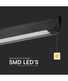 36W LED lineair pendelarmatuur - CCT, zwart, 2880lm, incl. draadophanging