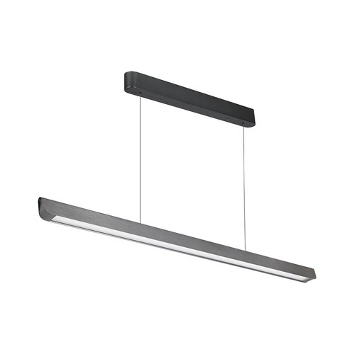 Luminaire LED linéaire suspendu 36W, 3IN1 CCT - 2880lm, gris mat, Samsung LED, avec kit de suspension