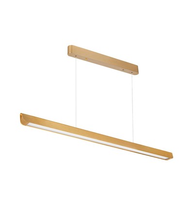 Suspension Linéaire 36W - LED Samsung, Diffuseur Plaque 3en1, Or