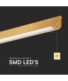 36W Lineær Hengelampe - LED Samsung, Diffusor Pladetype 3in1, Gull