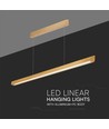 36W Lineær Hængelampe - LED Samsung, Diffusor Pladetype 3in1, Guld