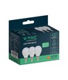 Pack de 3 ampoules LED E14 4,5W - P45, 4000K, remplace 40W