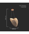 LED Designer Hanglamp - 3000K, Houtkleur, Huis