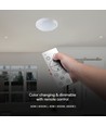 Plafonnier LED 60W avec télécommande - Ø49,2cm, dimmable, 3-en-1 CCT, 100lm/W, fonction veilleuse