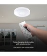 Plafonnier LED designer 60W avec télécommande - 6000lm, dimmable, 3-en-1 CCT, diffuseur blanc