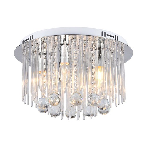 Plafonnier LED Design - Lampe en Cristal, Claire, Douille E14