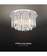 LED Designer Taklampa - Kristallampa, Klar, Fattning E14