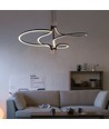 Suspension LED design - 3000K doré, boîtier noir