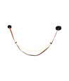 Plafonnier design 12W - 1440lm, L166cm, métal, marron