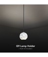 LED design hanglamp - wit, met G9 fitting