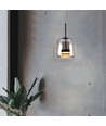 6W Designer LED hanglamp - 750lm, metaal en glas, Ø23cm, in hoogte verstelbaar, incl. lichtbron