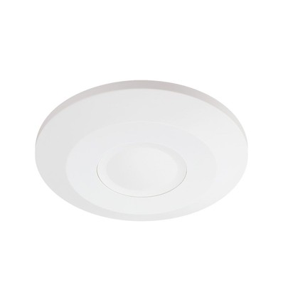 Détecteur de présence 360° pour plafond - IP65, portée 3m, blanc, minuterie et lux réglables