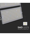 500W LED lyskaster med Samsung chip - 135lm/W, IP65, sort, utendørs, 67500lm