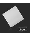 62x62 LED-paneel, 36W - 117lm/W, neutraal wit, witte rand, backlit