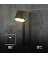 Applique murale LED 8W avec USB - 3000K, 900lm, IP20, noir, orientable, intérieur, source lumineuse incl.