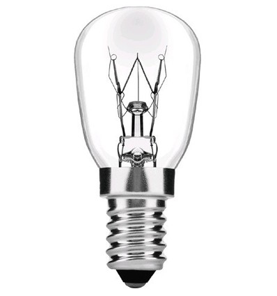 E14 15W halogen ovnspære - 90lm, maks. 300°C