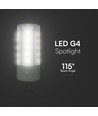 3,2W G4 LED lampa, 12V - 385lm, Samsung LED chip, 300 grader, plast/aluminium