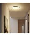 36W LED taklampa - IP44, Ø35cm, svart kant, Samsung LED chip