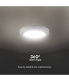 18W Ø21,6cm LED loftslampe - Samsung LED chip, 110lm/W, hvid kant